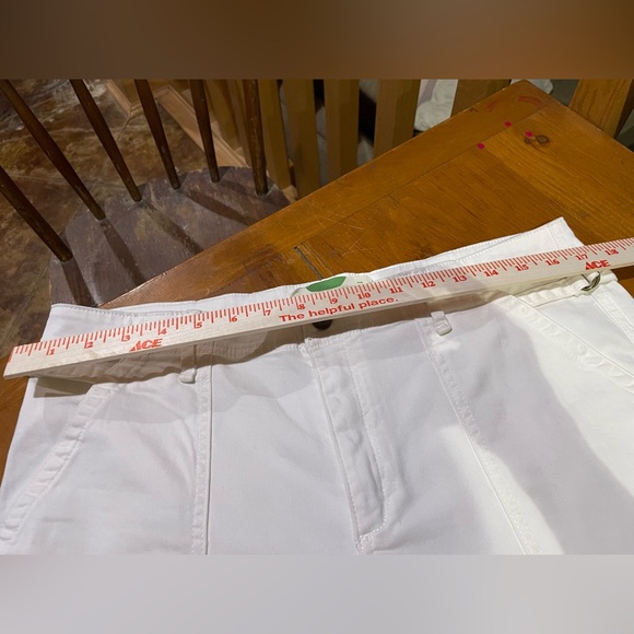 ANTHROPOLOGIE off white summer pants - size 32/12 - Picture 8 of 8